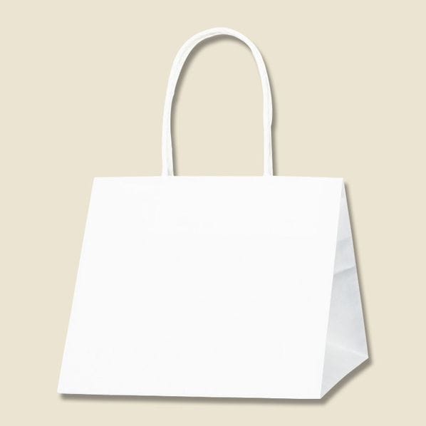 25枚】HEIKO 紙袋 Pスムースバッグ 22-22 白無地