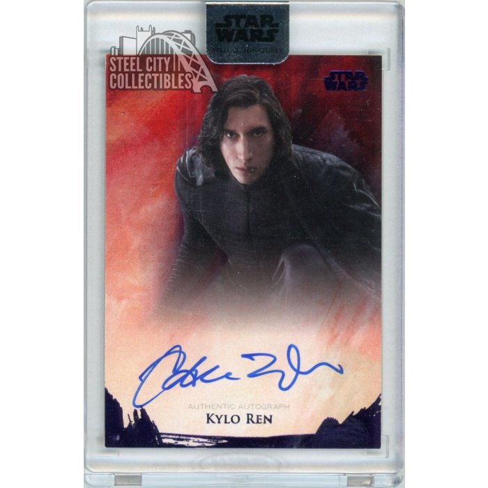 STAR WARS カイロレン アダムドライバーサイン カード topps Adam