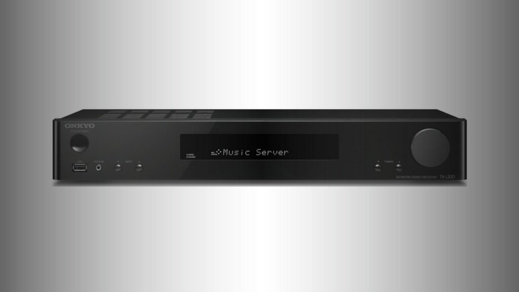Onkyo TX-L50: Slim AV reciever ideal for flat-panel HDTVs