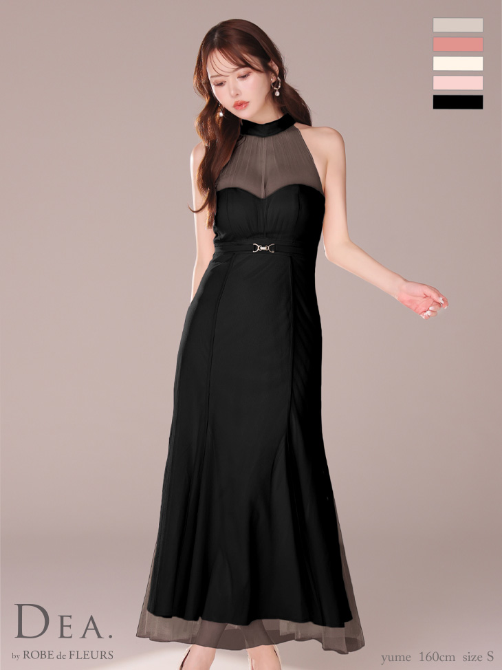 XS-Lサイズあり【DEA./ディア】シースルー/ ホルターネック/ チュール