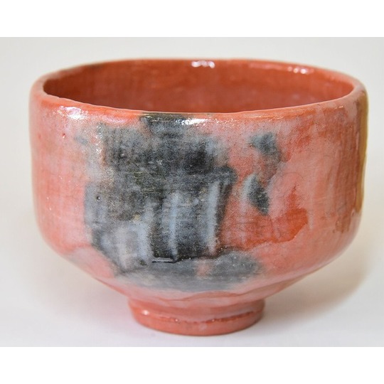 茶道具 楽吉左衛門 十三代目 惺入 赤茶碗／楽 覚入 極め 共箱・