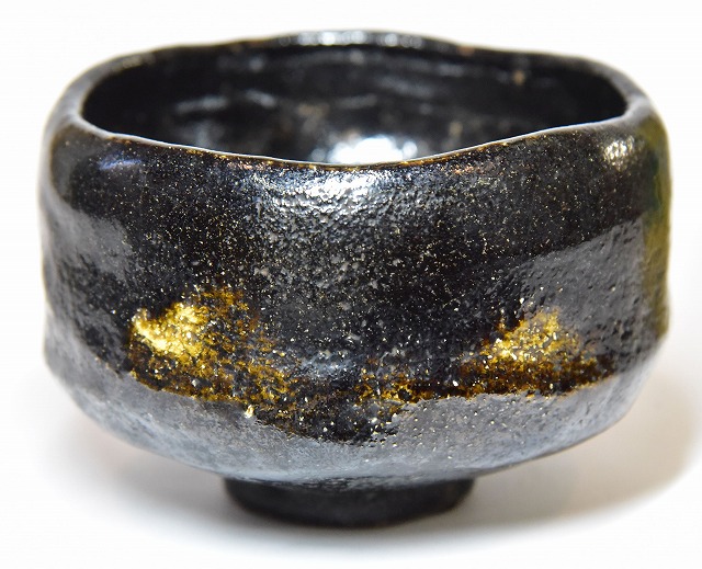 茶道具 楽吉左衛門 黒楽茶碗 C 6928 茶道具 楽吉左衛門 黒楽茶碗 C 6928