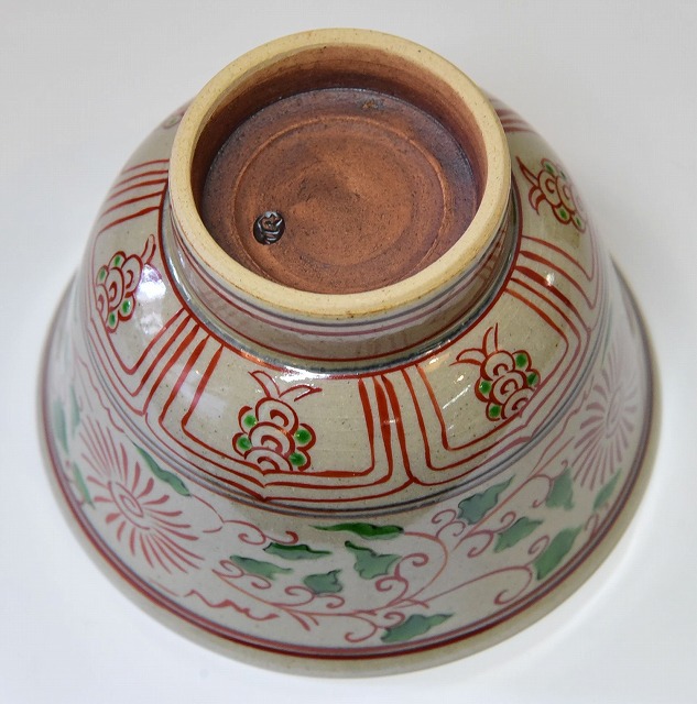 銀閣 茶道具 安南赤絵茶碗 旧家蔵出 YA907(その他)｜売買された