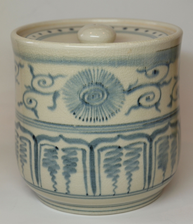 茶道具 水指 模安南 加藤唐三郎造 塗蓋 共箱 無傷 【公式通販】