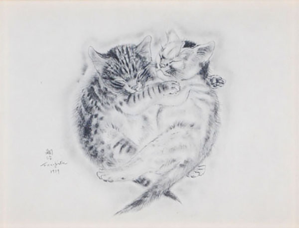 藤田嗣治作品紹介｜猫の本：アタラとヘシオン｜銀座の絵画販売・買取の
