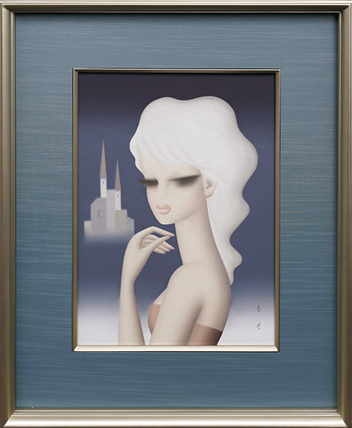 東郷青児 婦人像 真作 東郷青児_婦人像