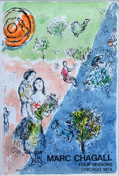 マルク・シャガール [ヤコブのハシゴ] オリジナルリトグラフポスター