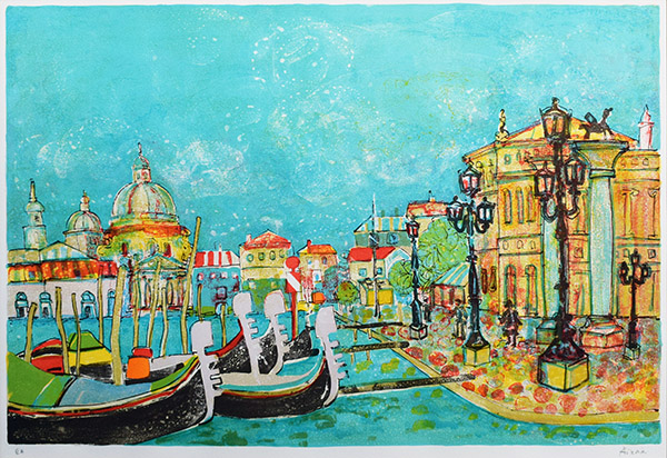 ポール・アイズピリ、風景（Ⅰ）、希少画集画、新品額付 2025年最新