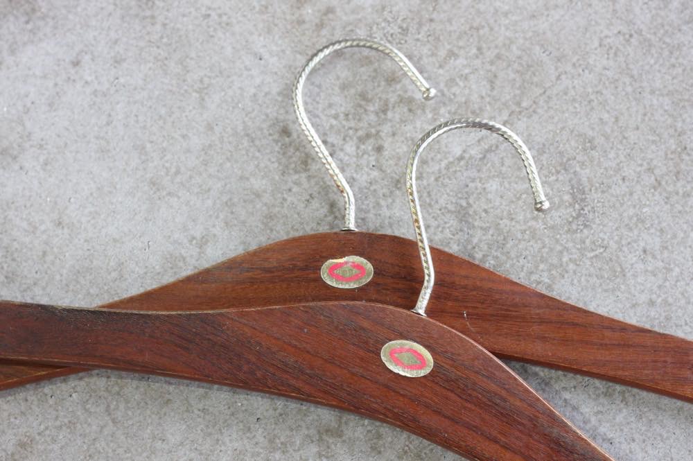 ビンテージ アンティーク スウェーデン チークハンガー 北欧 セット