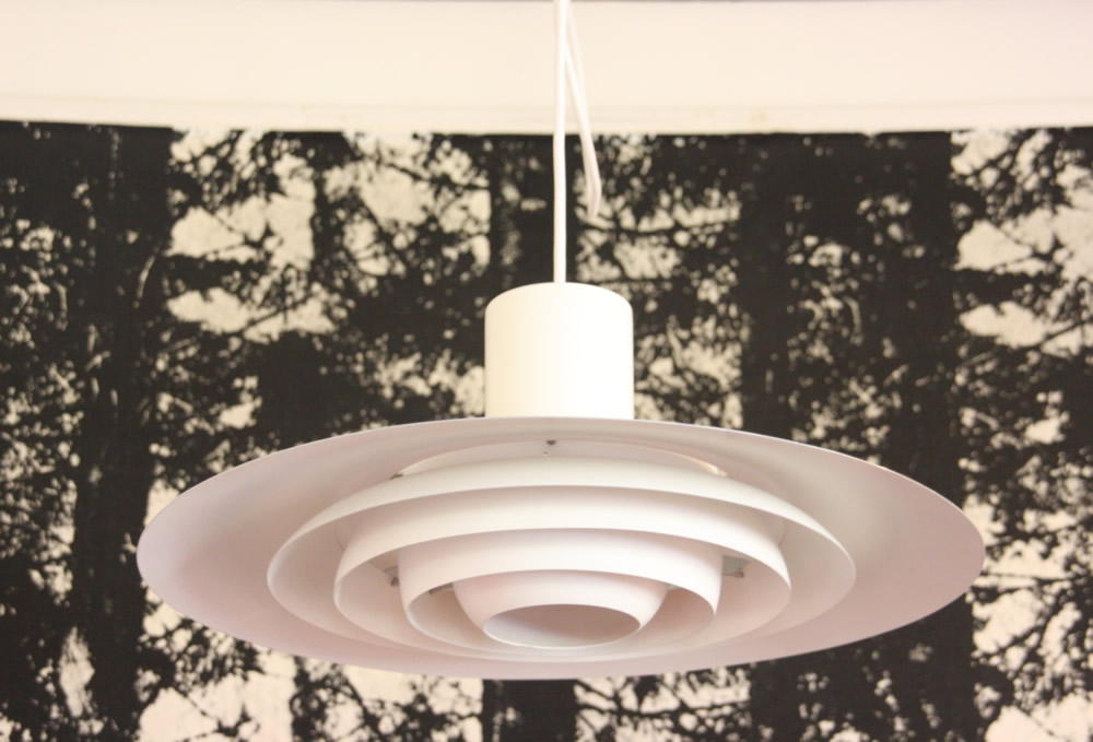 デンマークNORDISK SOLARビンテージ ミルキーホワイトペンダントランプ