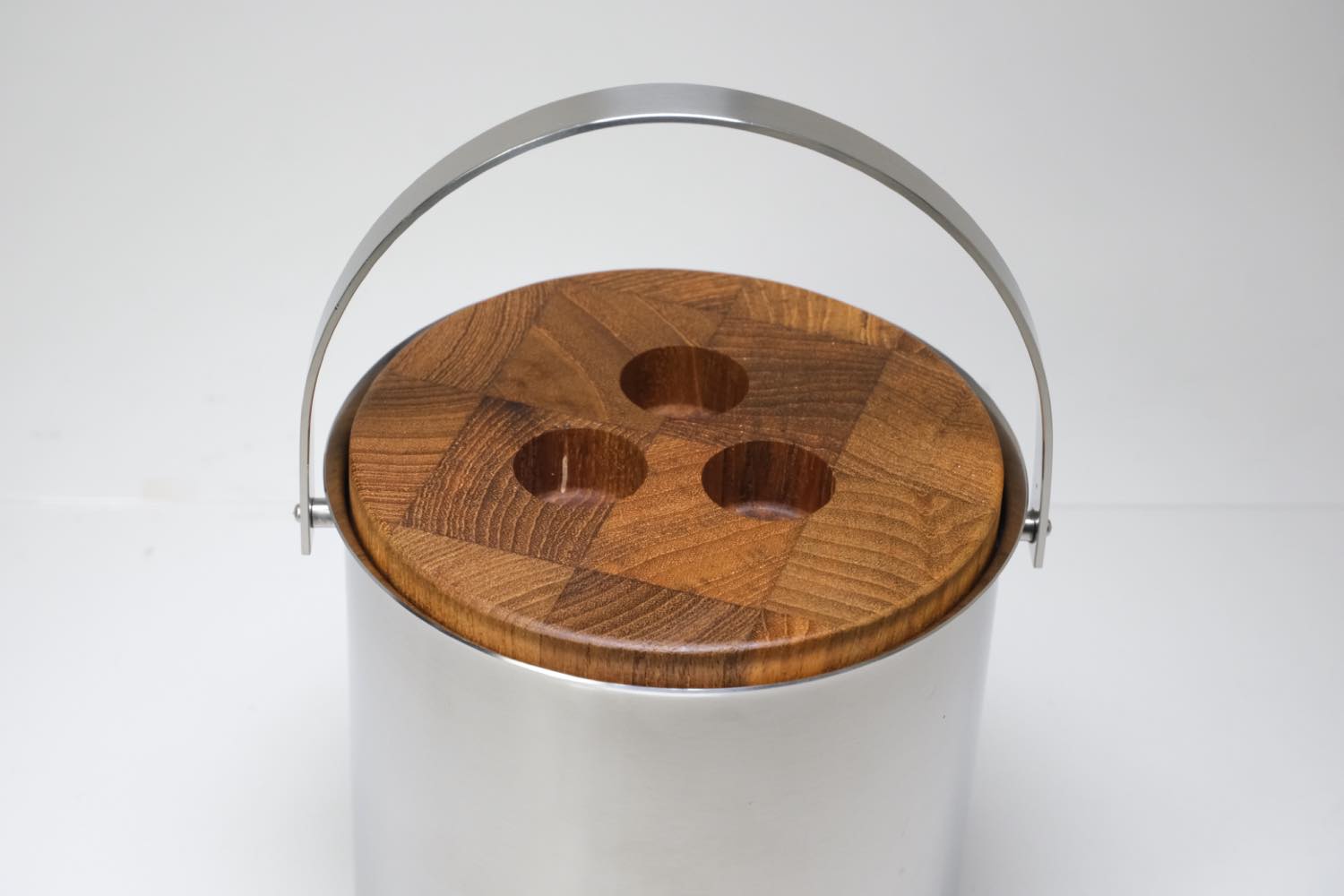 北欧ビンテージ/stelton/ステルトン/チーク蓋アイスバスケット（アイス