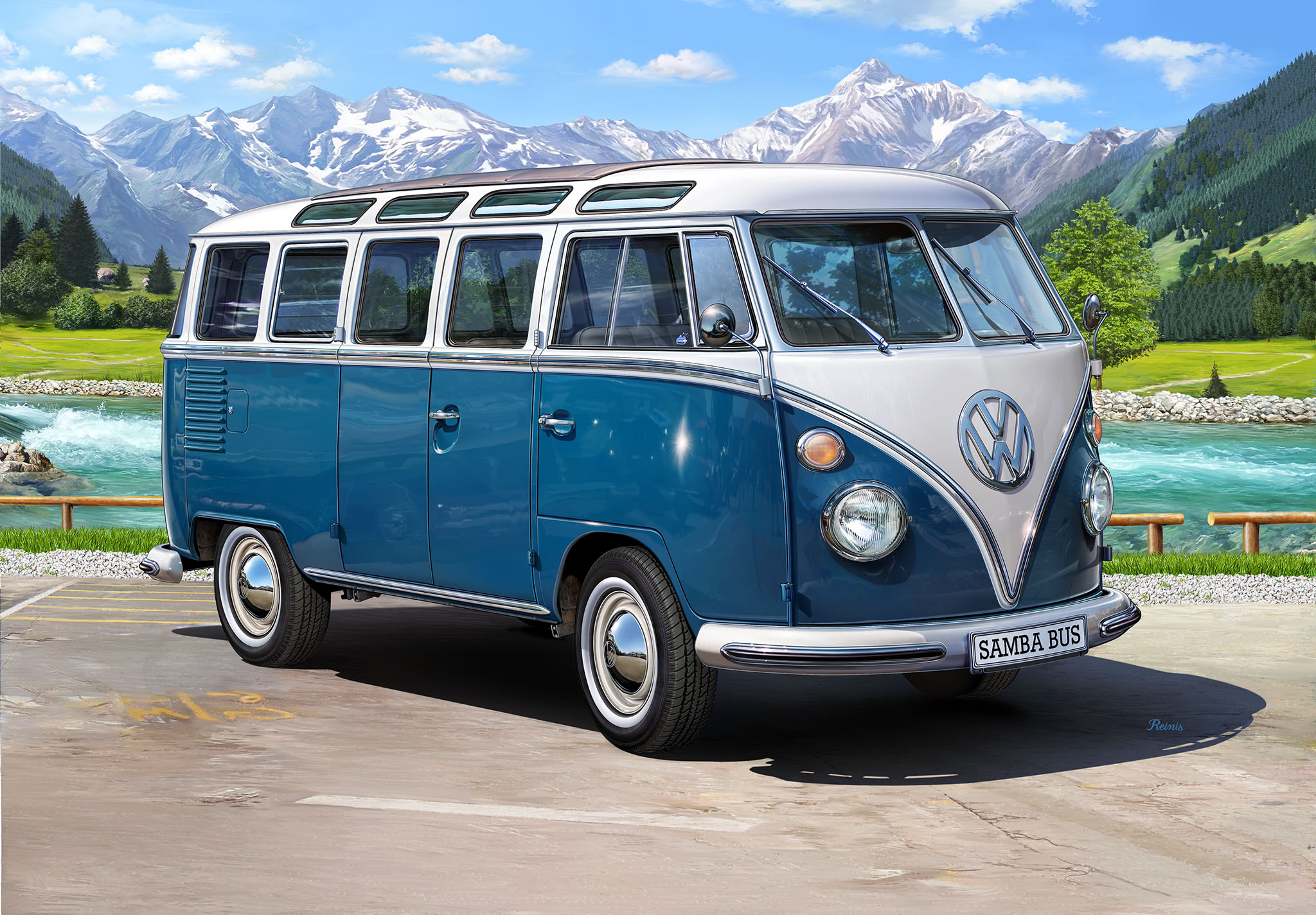 VW Typ 2 T1 Samba Bus Revell 07009