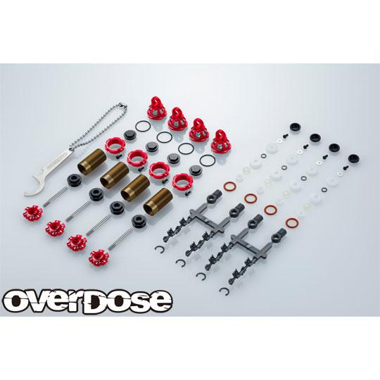オーバードーズ overdosespec3レッドハイグレードショックOHパーツ付