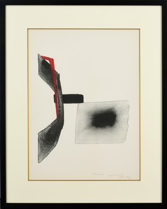 篠田桃紅 リトグラフ ゆく水 ed1000 版画 現代アート インテリア 美術