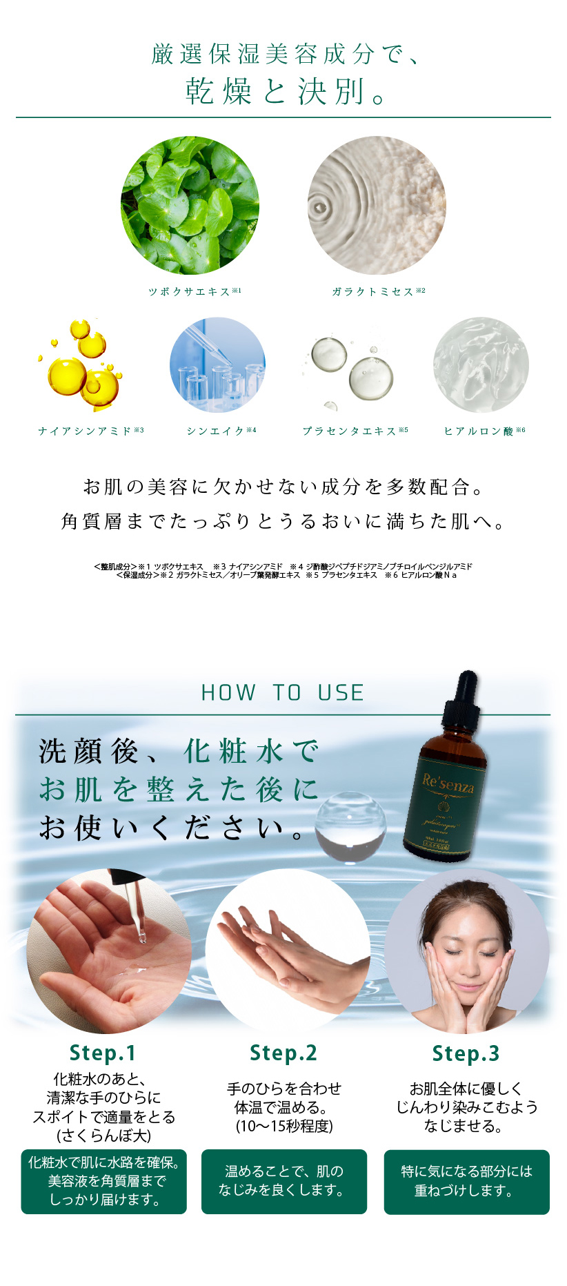 株式会社HORIZON | Re'senza CICA＆ガラクトミセス エッセンス 美容液