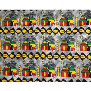 アフリカ ケニア 飾り布 ろうけつ染め ワックスアート アフリカ ケニア