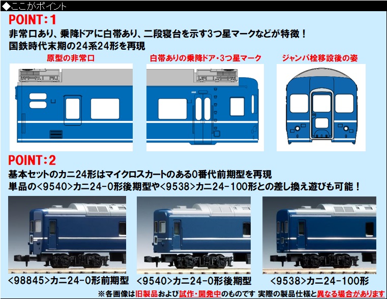 鉄道模型 :: TOMIX（トミックス）_9540_カニ24-0形(後期型・銀帯)(T)_N