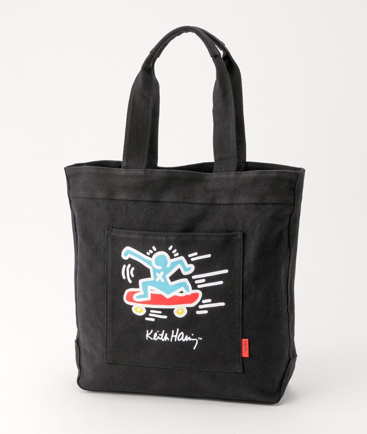 キースヘリング】キースヘリング帆布トート（スケボー）(37×42