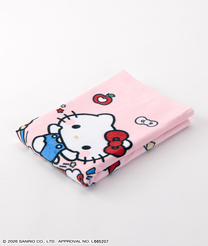 激レア 未使用 フラワーキティ バスタオル ピンク サンリオらレトロ