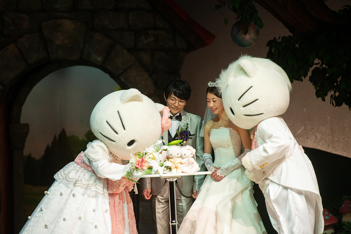 ハローキティ キティ ウェディング 花嫁 日焼けキティ 写真立て フォト