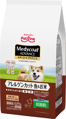 ドッグフード「メディコートアドバンス アレルゲンカット 魚＆お米 1歳