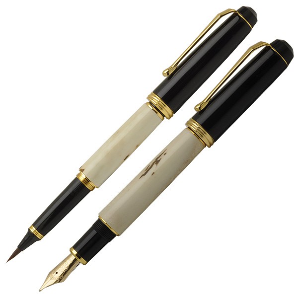 呉竹 KURETAKE クレタケ 万年筆＆万年毛筆 夢銀河 鹿角 DAL140-1