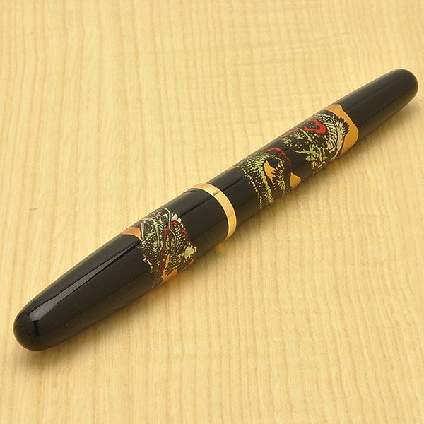 PLATINUM プラチナ万年筆 万年筆 美巧 近代蒔絵 双龍 PGB-12000M-1 黒