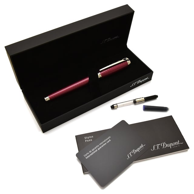 S.T Dupont エス・テー・デュポン 万年筆 New ラインD ラージ ギヨシェ