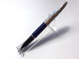 WATERMAN 万年筆 青 ストライプデザイン