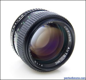Cosina Cosinon MC 55mm F1.2 Lens Reviews - Cosina Lenses - Pentax