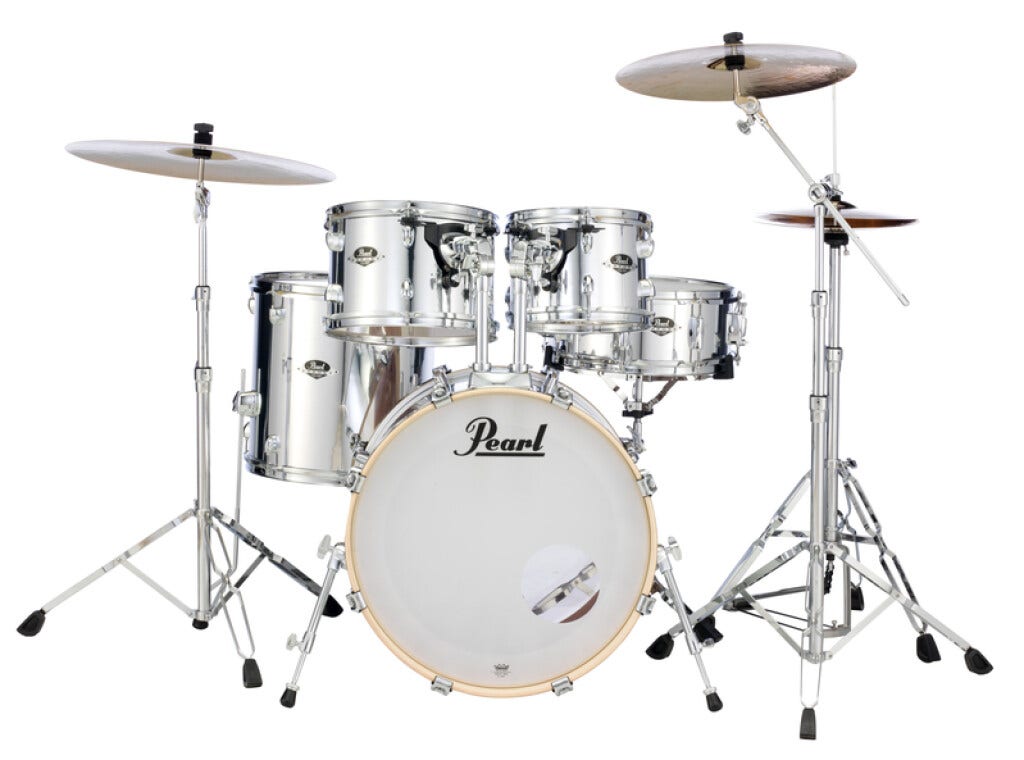 Pearl Export EXX705N/C49 Drumset. 5-Pc with Chrome Hardware