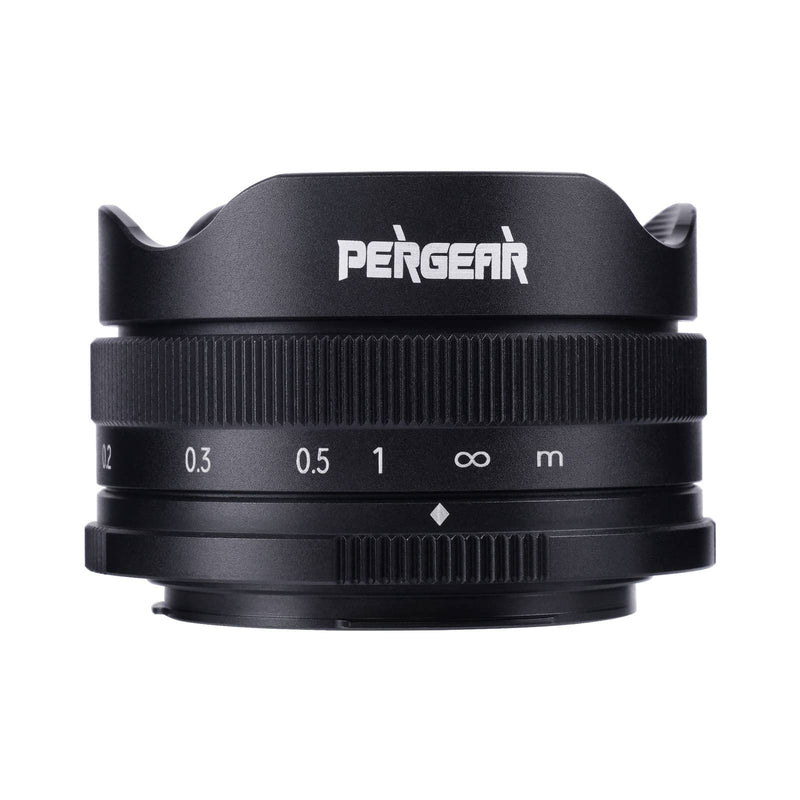 Pergear 10mm F5.6 Pancake Fisheye Lens for APS-C Fuji, M4/3, Sony&Cano