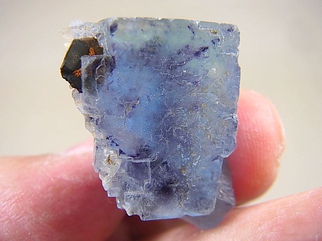 イリノイ州産ブルー＆パープルフローライト原石 27.4g - パーフェクト