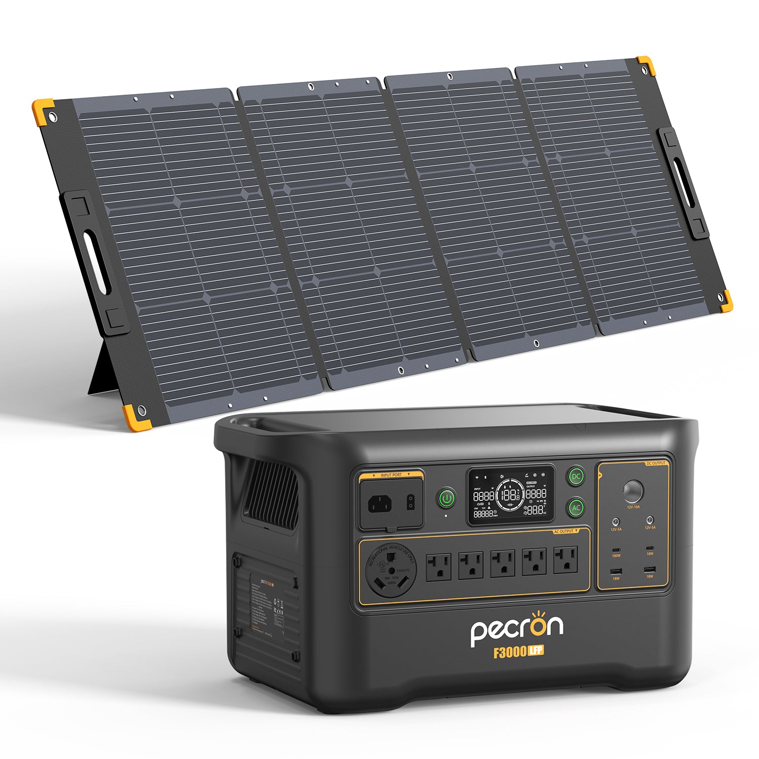 PECRON PV100 100W Portable Solar Panel Waterproof IP67