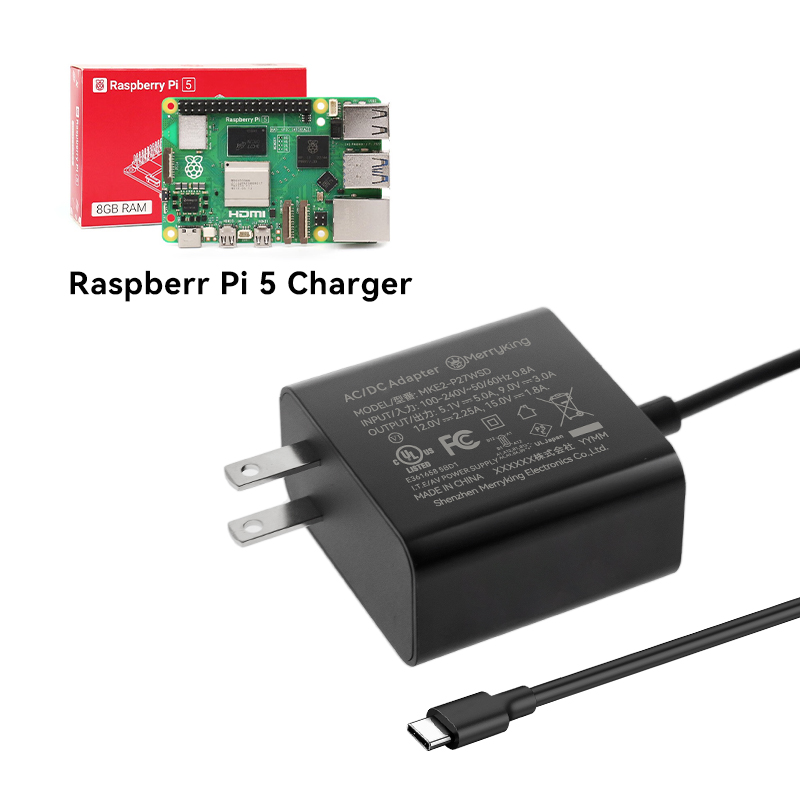 Raspberry Pi用電源セット(5V 3.0A）－Pi4フル負荷検証済