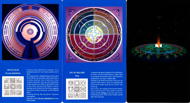 神聖幾何学スターホィール・ヴォルテックス・カード(サン・スター)日本