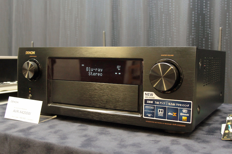 デノン、アトモス/DTS:X対応の7.2chミドルクラスAVアンプ「AVR-X4200W
