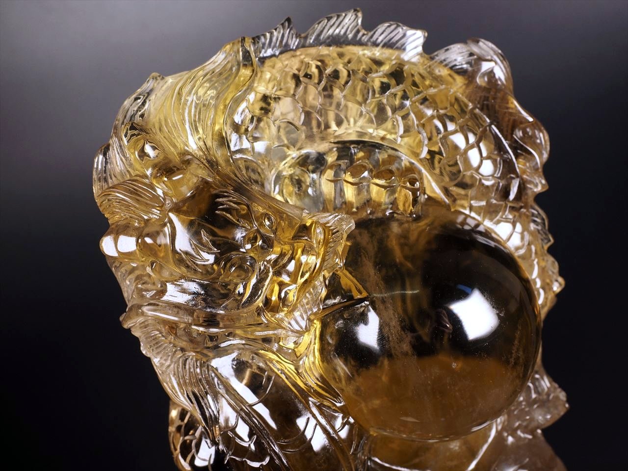 パワーストーン龍彫りシトリン パワーストーン龍彫りシトリン