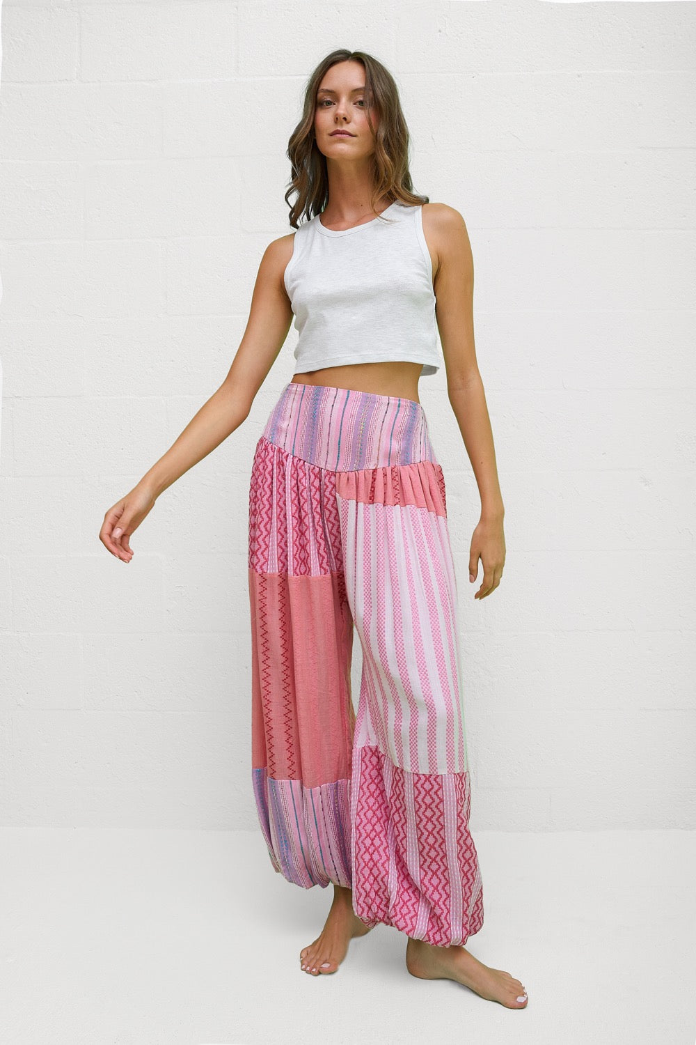 Patchwork Aladdin Pants– pītusa
