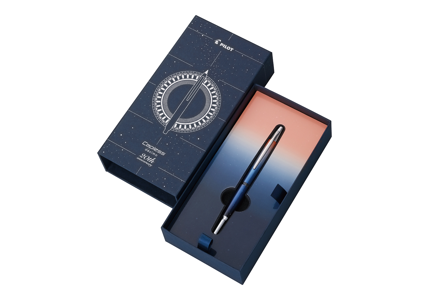 ノック式万年筆『キャップレス・デシモ 20th 限定モデル』発売