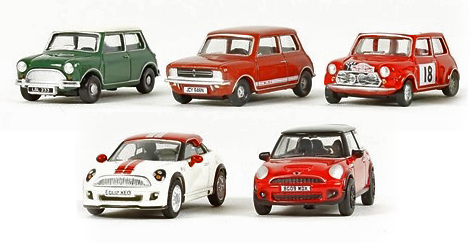 OXFORD】 1/76スケール ミニクーパー 5台セット