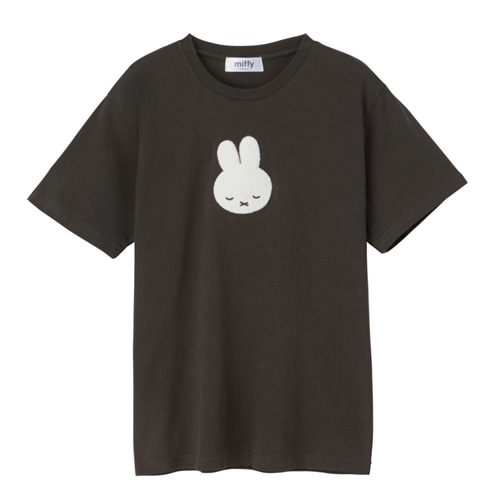 ミッフィー Miffy サガラ刺しゅう Tシャツ ブラウン(ブラウン): 通常