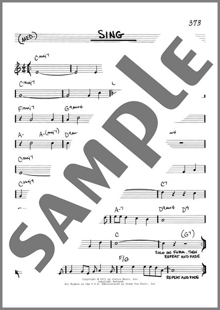 その他楽譜】Sing / The Carpenters(その他)