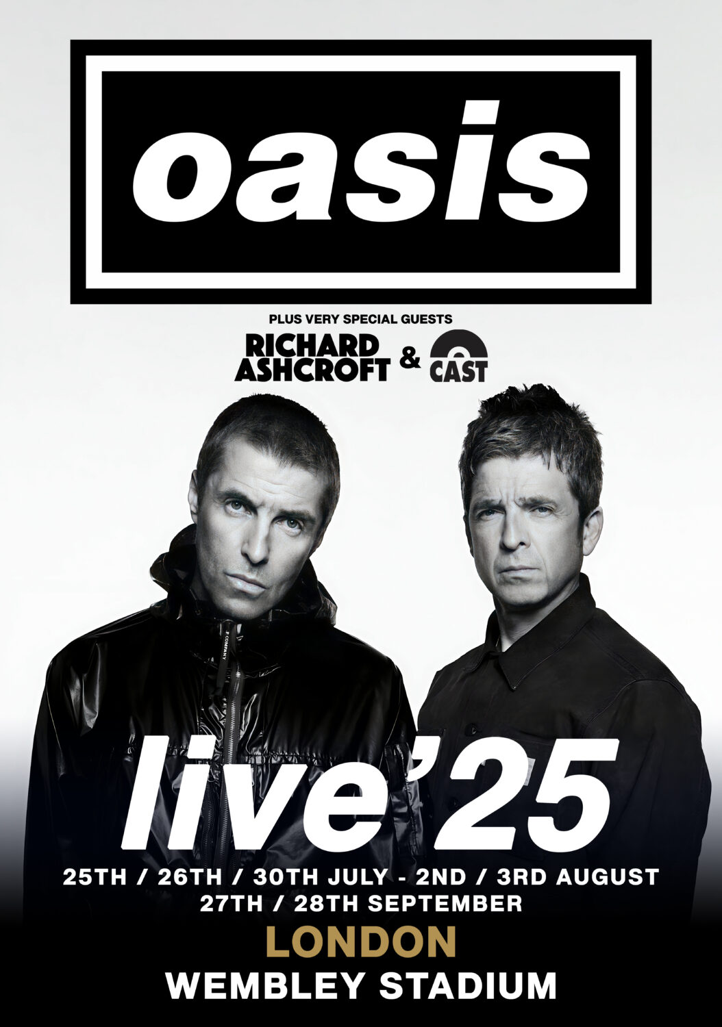 oasis live '25 ワールドツアーポスター OASIS live '25 Tour: LONDON