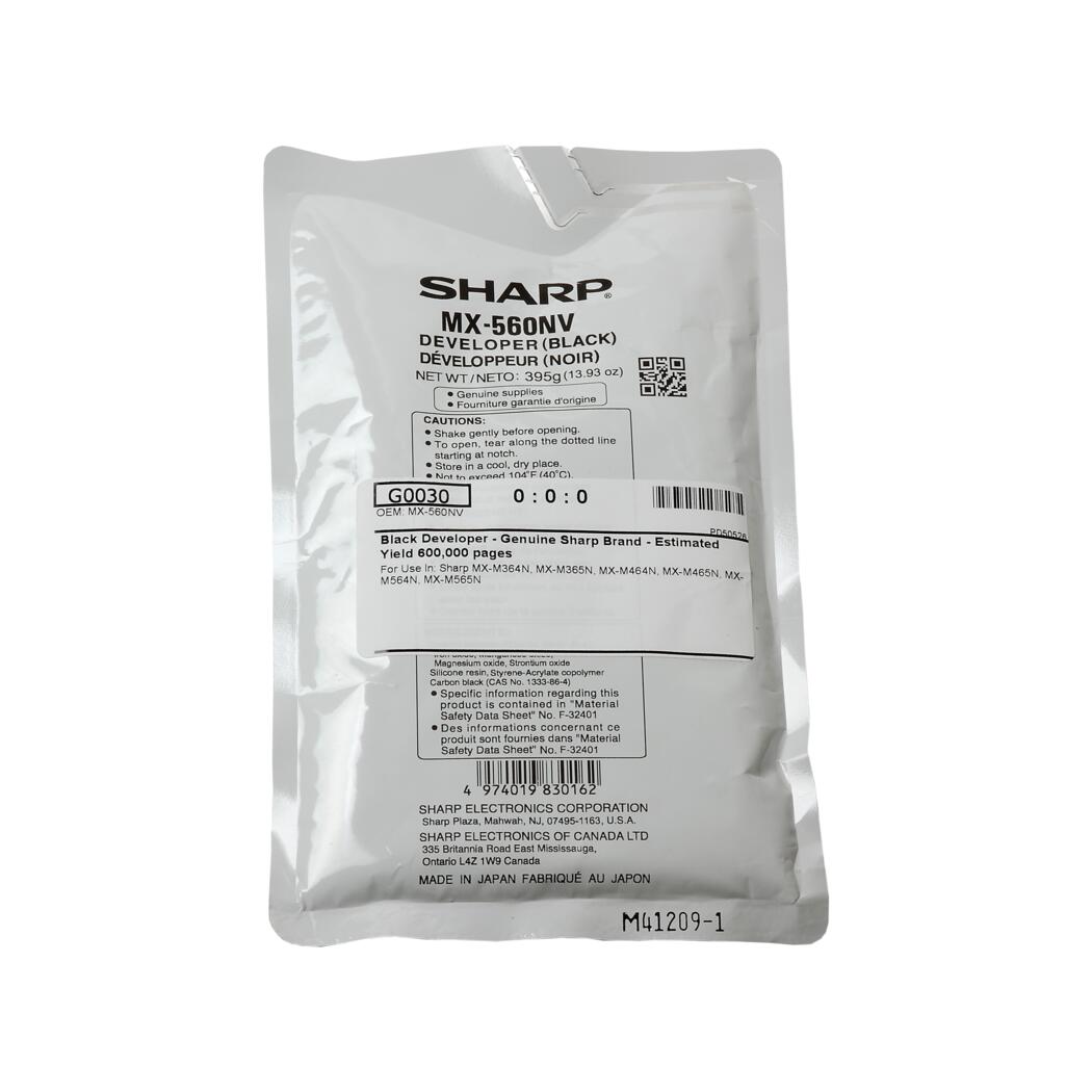 Sharp MX-M3070 Black Developer, Genuine (G0030)