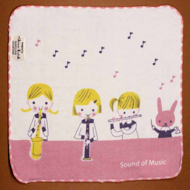 ShinziKatoh タオルハンカチ Sound of Music 吹奏楽クラブ 444094 音楽