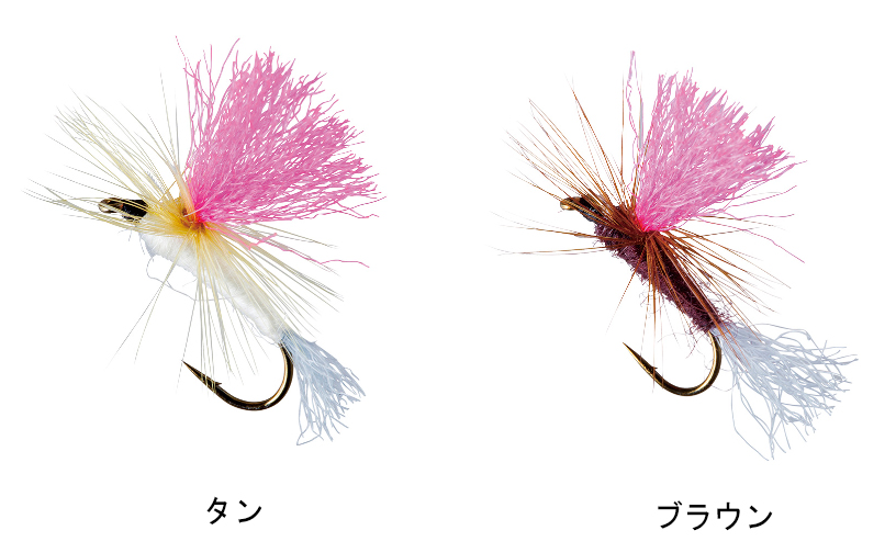 渓流/渓流釣り/毛鈎/□テンカラ毛針セット（パラシュート）