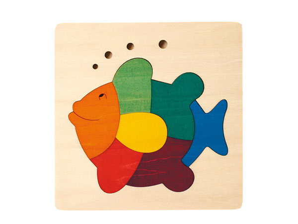 木のおもちゃ カルテット / ジョージラック カラフルパズル・さかな