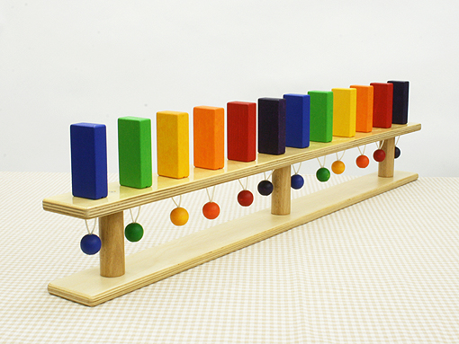 木のおもちゃ カルテット / ストレートドミノ（大）｜ドイツ・フリー