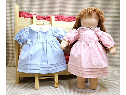 木のおもちゃ カルテット / ウォルドルフ人形C体用 ワンピースa